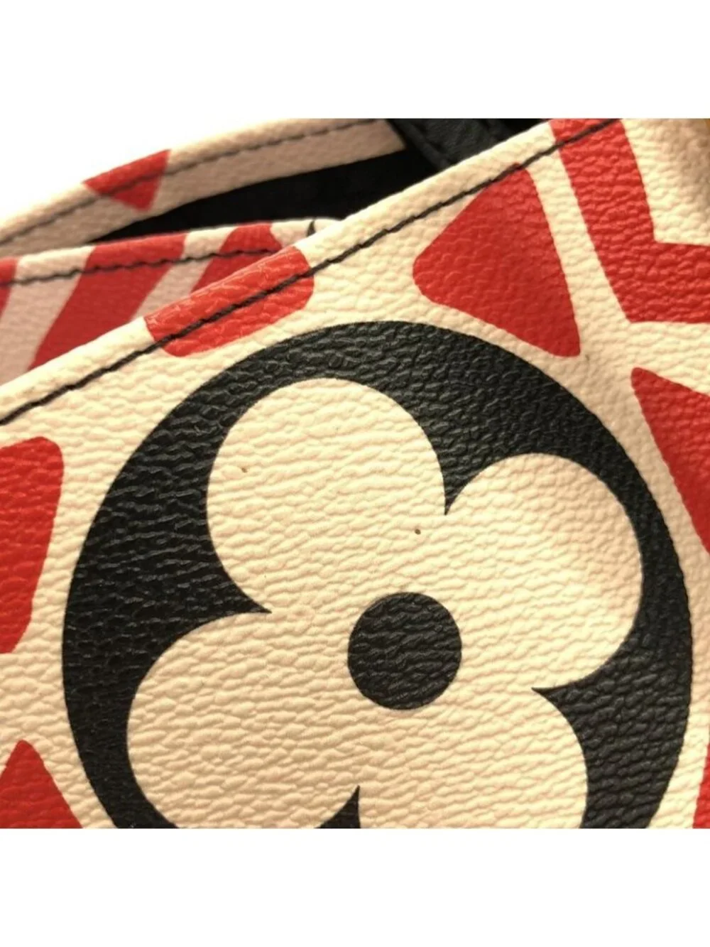 ★SOLD★ Louis Vuitton LV Crafty on the Go GM Bag Creme Rouge - Picture 4 of 8